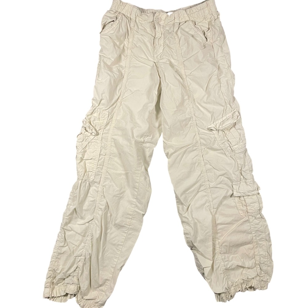 BDG Urban Outfitters Y2K Cargo Pants Small Cream Off-White Baggy Jogger Casual